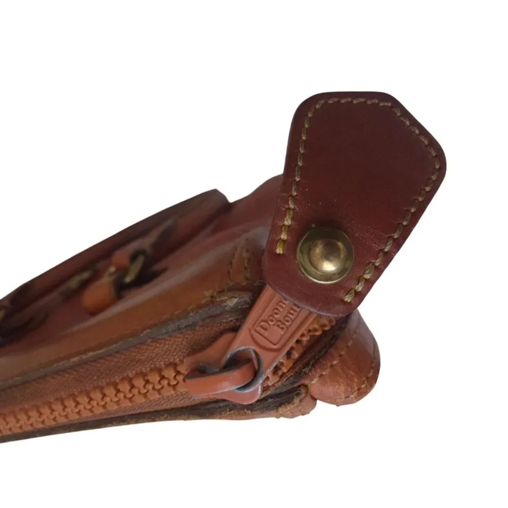 Vintage Dooney & Bourke Pebbled Leather Satchel Handbag - Made In USA - Picture 7 of 16